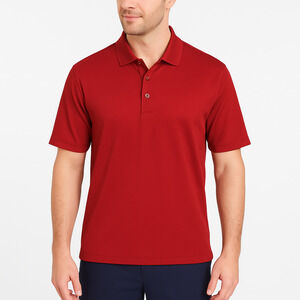 Grand Slam Red Short Sleeve Collared ButtonUp Polo Shirt Mens Shirt Size Large